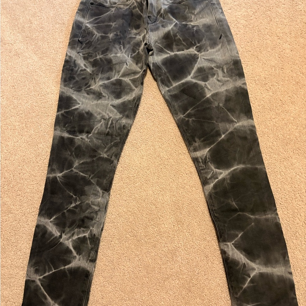 Express Black and Gray Skinny Jeans